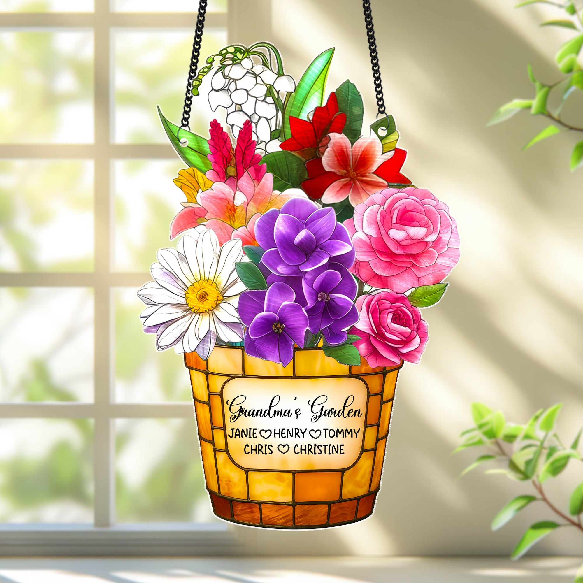 Flower Stained Glass Suncatcher Gifts