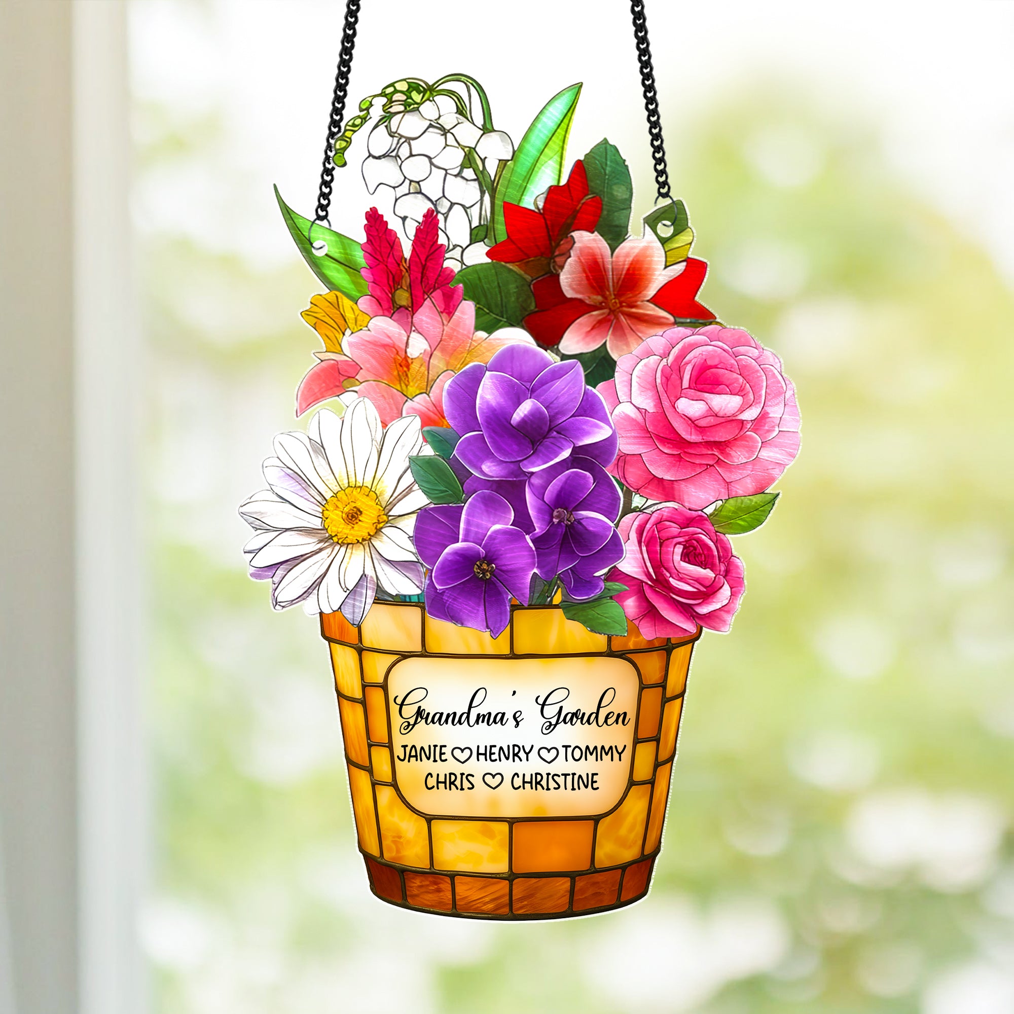 Flower Stained Glass Suncatcher Gifts